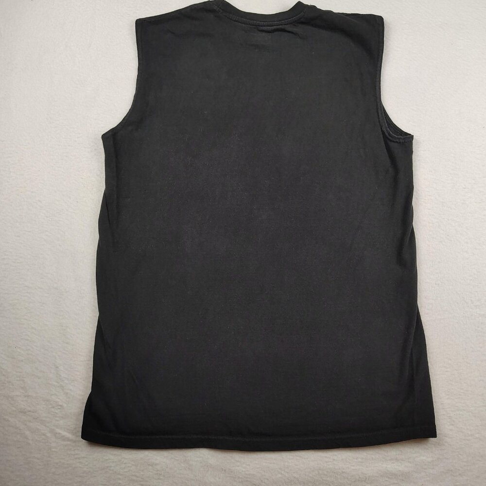 The Walking Dead Sleeveless Tank Mens sz M Black Zombie Skull - Picture 2 of 8